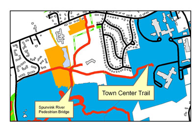 Town Center Trail map